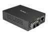 StarTech.com Multimode SC Fiber Media Converter for 10/100/1000 Network, 550m Range, Gigabit Ethernet, 850nm, Full Duplex Gigabit Ethernet Media Converter, Fiber Optic Media Converter - Ethernet Over Fiber (MCMGBSCMM055) - fibre media converter - 10Mb LAN