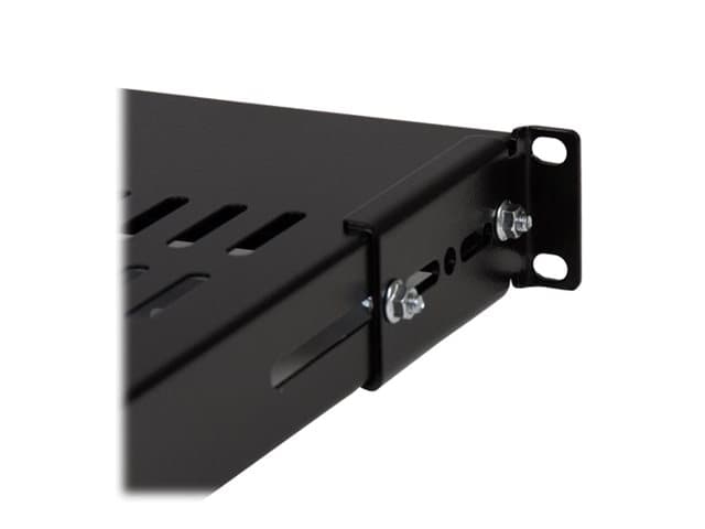 StarTech.com 1U Adjustable Vented Server Rack Mount Shelf - 175lbs - 19.5 to 38in Deep Universal Tray for 19" AV/ Network Equipment Rack (ADJSHELF) - rack shelf - 1U - Image 5
