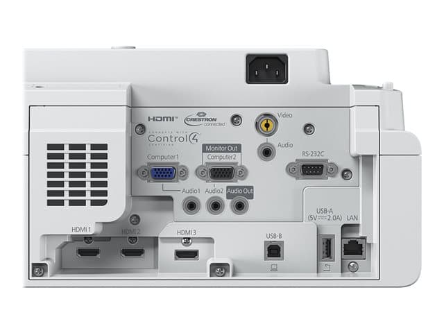 Epson EB-770FI - 3LCD projector - 802.11a/b/g/n/ac wireless / LAN/ Miracast - white - Image 4