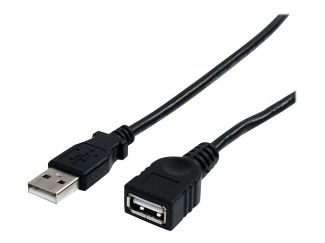 StarTech USBEXTAA3BK USB 2.0 Extension Cable A to A Black - Image 2