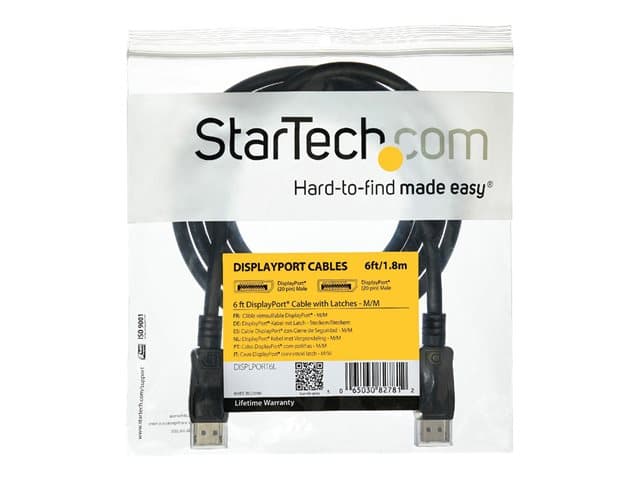 STARTECH DisplayPort 1.2 Cable 1.8m Black - Image 8