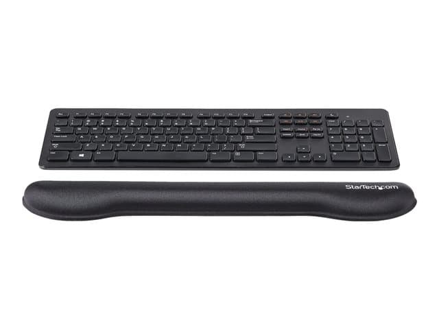 StarTech.com Foam Keyboard Wrist Rest for Ergonomic Typing Support, Padded Non-Slip Keyboard Cushion, Laptop or Desktop Computer Keyboard Wrist, Hand & Arm Rest, Soft Black Nylon Rest Pad - Soft Black Wrist Rest (WRSTRST) - keyboard wrist rest - Image 5