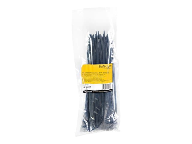StarTech Cable Ties 10" 100 Pack Black - Image 5