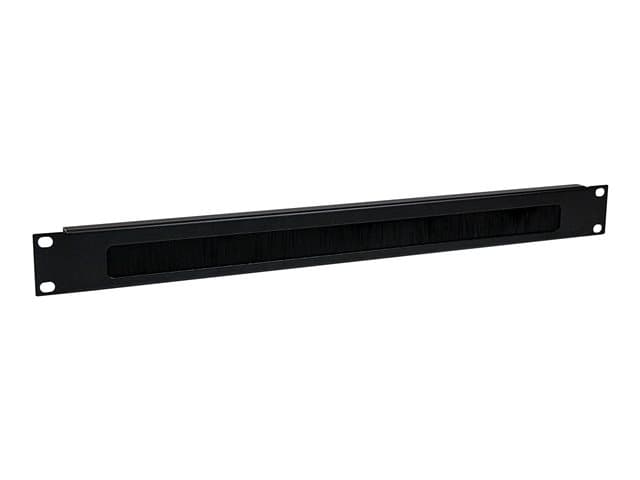 StarTech 1U Brush Strip Cable Management Panel Black - Image 3