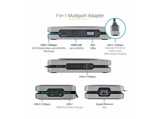 StarTech DKM31C3HVCPD Docking Station Space Grey - Image 9