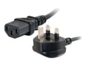 C2G Universal Power Cord 5m Black thumbnail 3