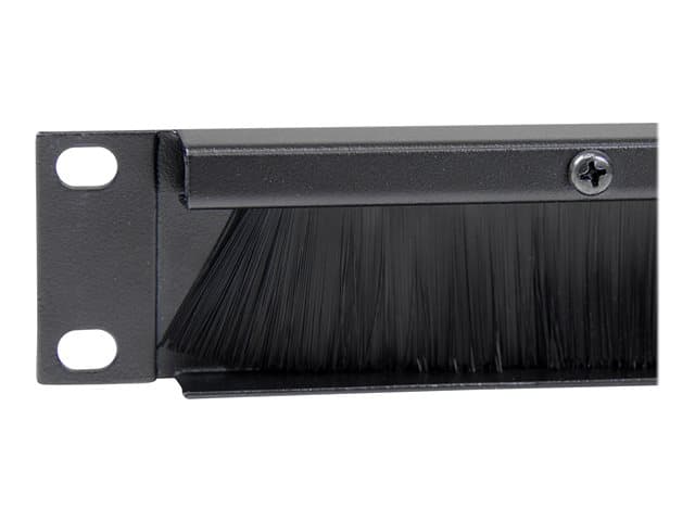 StarTech 1U Brush Strip Cable Management Panel Black - Image 5
