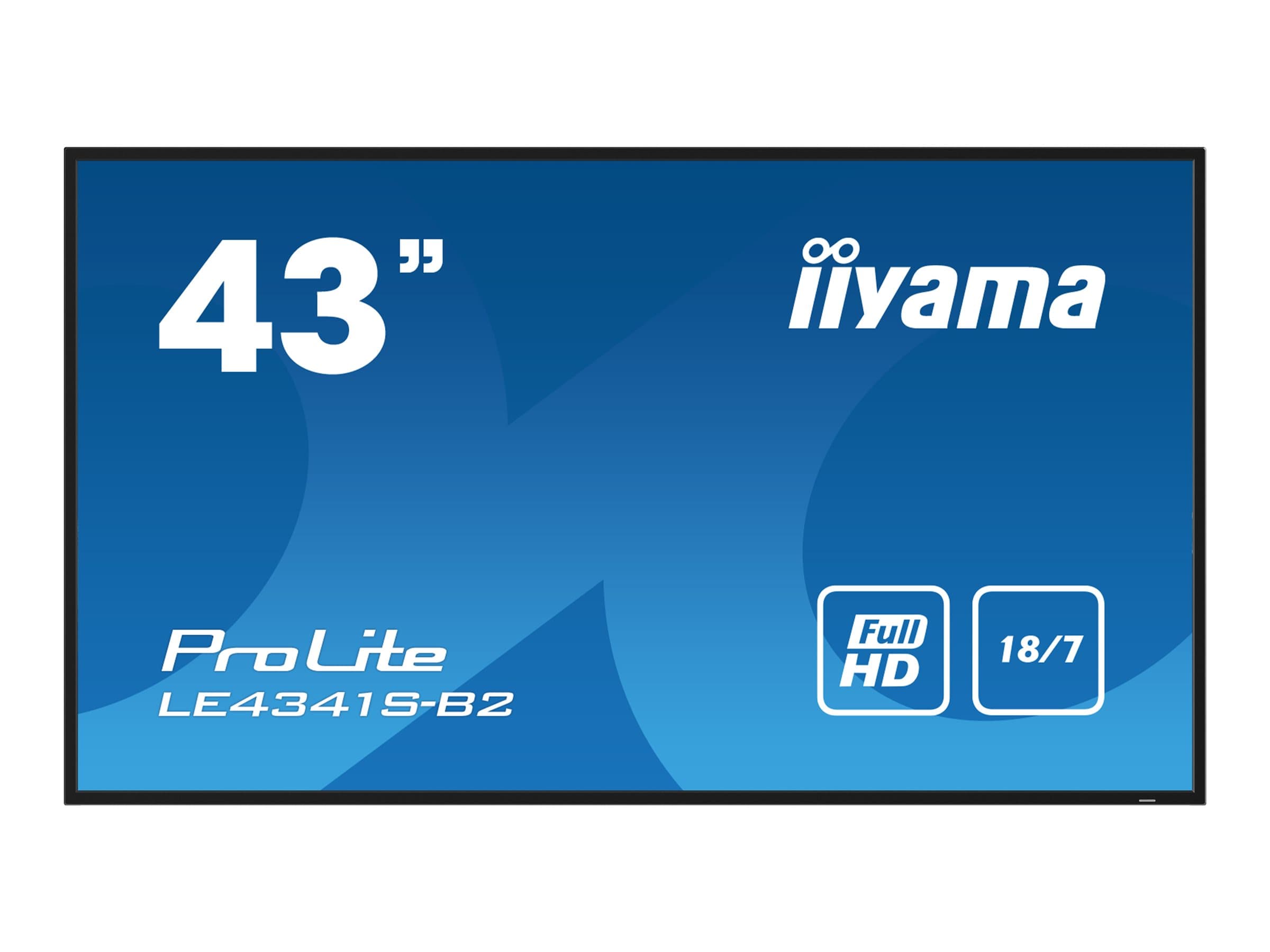 iiyama ProLite LE4341S-B2 43" Class (42.5" viewable) LED-backlit LCD display - Full HD - for digital signage