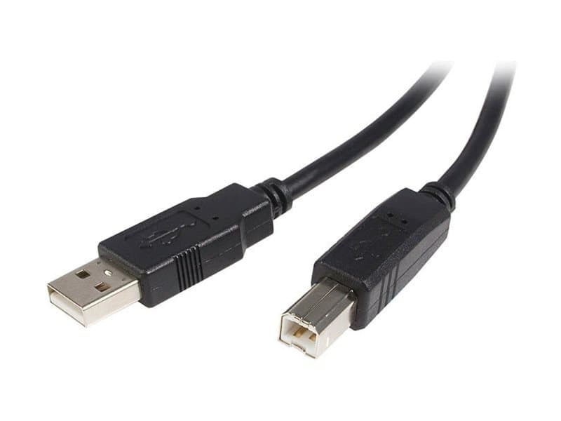 StarTech USB2HAB5M USB 2.0 A to B Cable 5m Black - Image 1