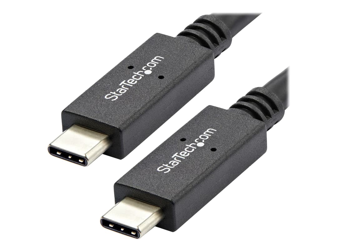 StarTech.com USB C Cable - 3 ft / 1m - with Power Delivery (USB PD) - Power Pass Through Charging - USB to USB Cord (USB31C5C1M) - USB-C cable - USB-C to USB-C - 1 m - Image 1