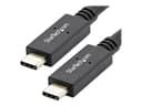 StarTech.com USB C Cable - 3 ft / 1m - with Power Delivery (USB PD) - Power Pass Through Charging - USB to USB Cord (USB31C5C1M) - USB-C cable - USB-C to USB-C - 1 m thumbnail 1