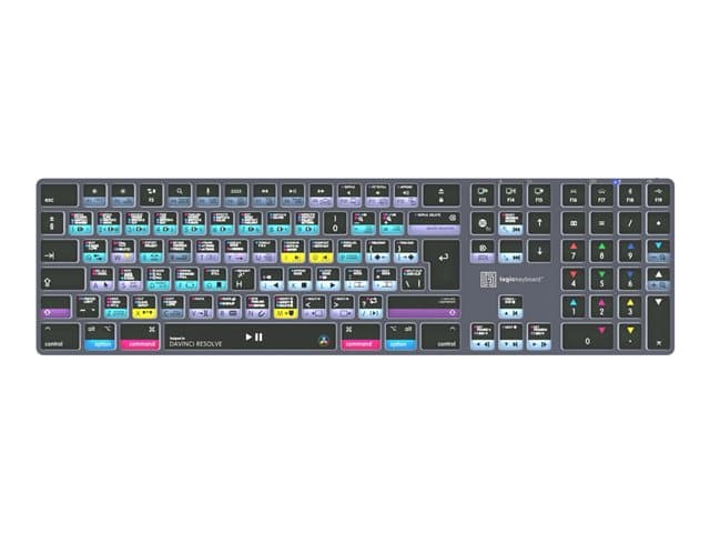 Logic Keyboards DaVinci Resolve TITAN Keyboard Titanium Grey - Image 2
