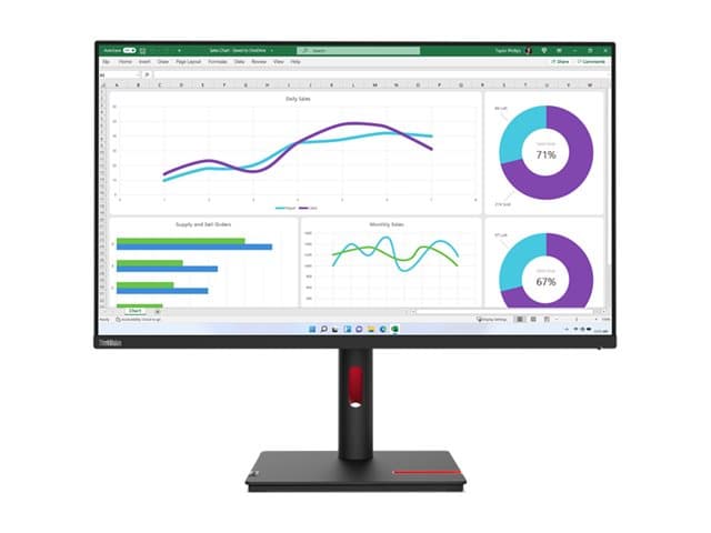 Lenovo ThinkVision T32h-30 31.5" Monitor Raven Black - Image 2