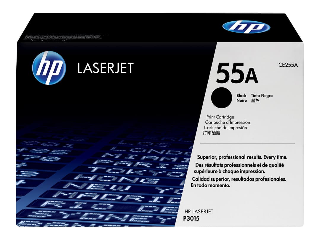 HP 55A CE255A Original HP LaserJet Toner Cartridge - Black - Image 1