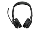 Jabra Evolve2 55 MS Stereo - headset - USB-A - with charging stand thumbnail 1