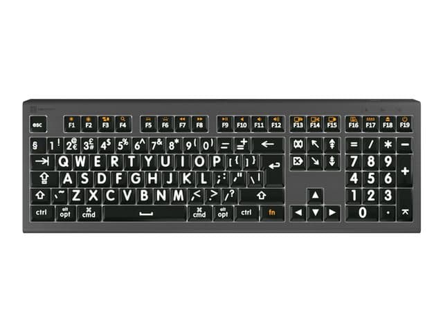 Logic Keyboards Largeprint ASTRA 2 Mac Grey - Image 1