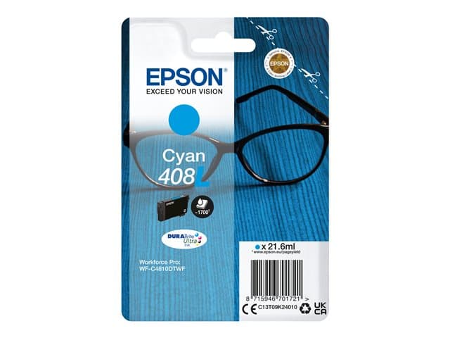 Epson 408L - cyan - original - ink cartridge