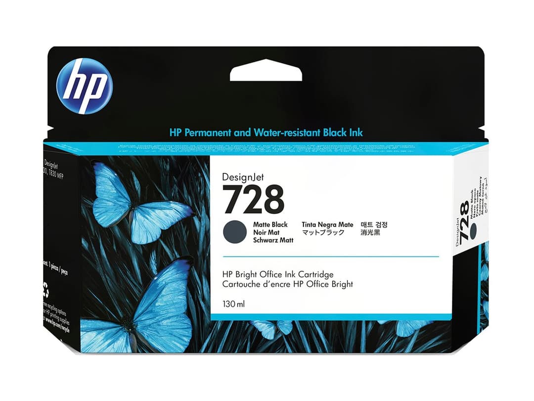 HP 728 - matte black - original - DesignJet - ink cartridge - Image 1