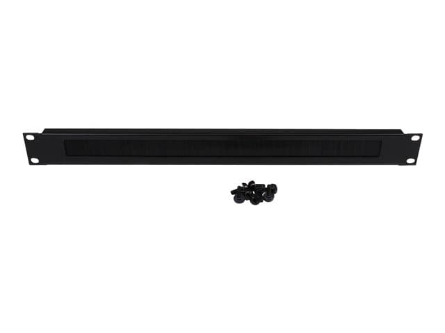 StarTech 1U Brush Strip Cable Management Panel Black - Image 4