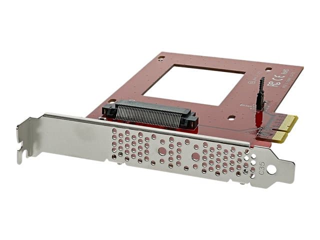 STARTECH U.2 to PCIe Adapter x4 Red - Image 1