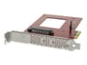 STARTECH U.2 to PCIe Adapter x4 Red