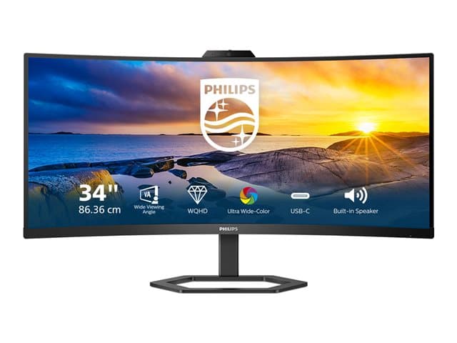 Philips 34E1C5600HE 34" Monitor Textured Black - Image 1