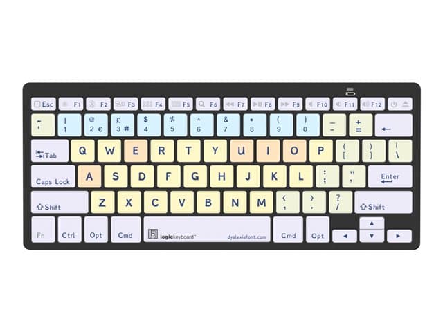 Logic Keyboards Dyslexie 60% Mini Keyboard Multicolour - Image 1