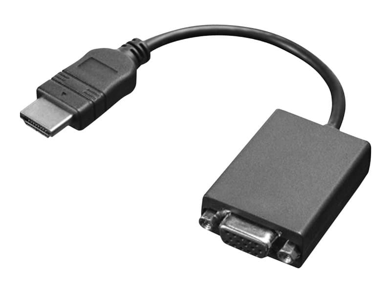 Lenovo HDMI to VGA Adapter 20cm Full HD Video Converter Plug and Play for Monitors Projectors and Displays - Image 1