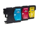 Brother LC1100RBWBP - yellow, cyan, magenta - original - ink cartridge thumbnail 2