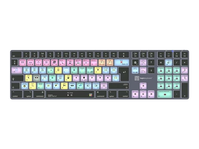 Logic Keyboards Final Cut Pro X TITAN Keyboard Titanium Grey - Image 2