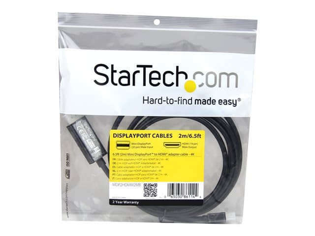 STARTECH Mini DisplayPort to HDMI Cable Black - Image 5