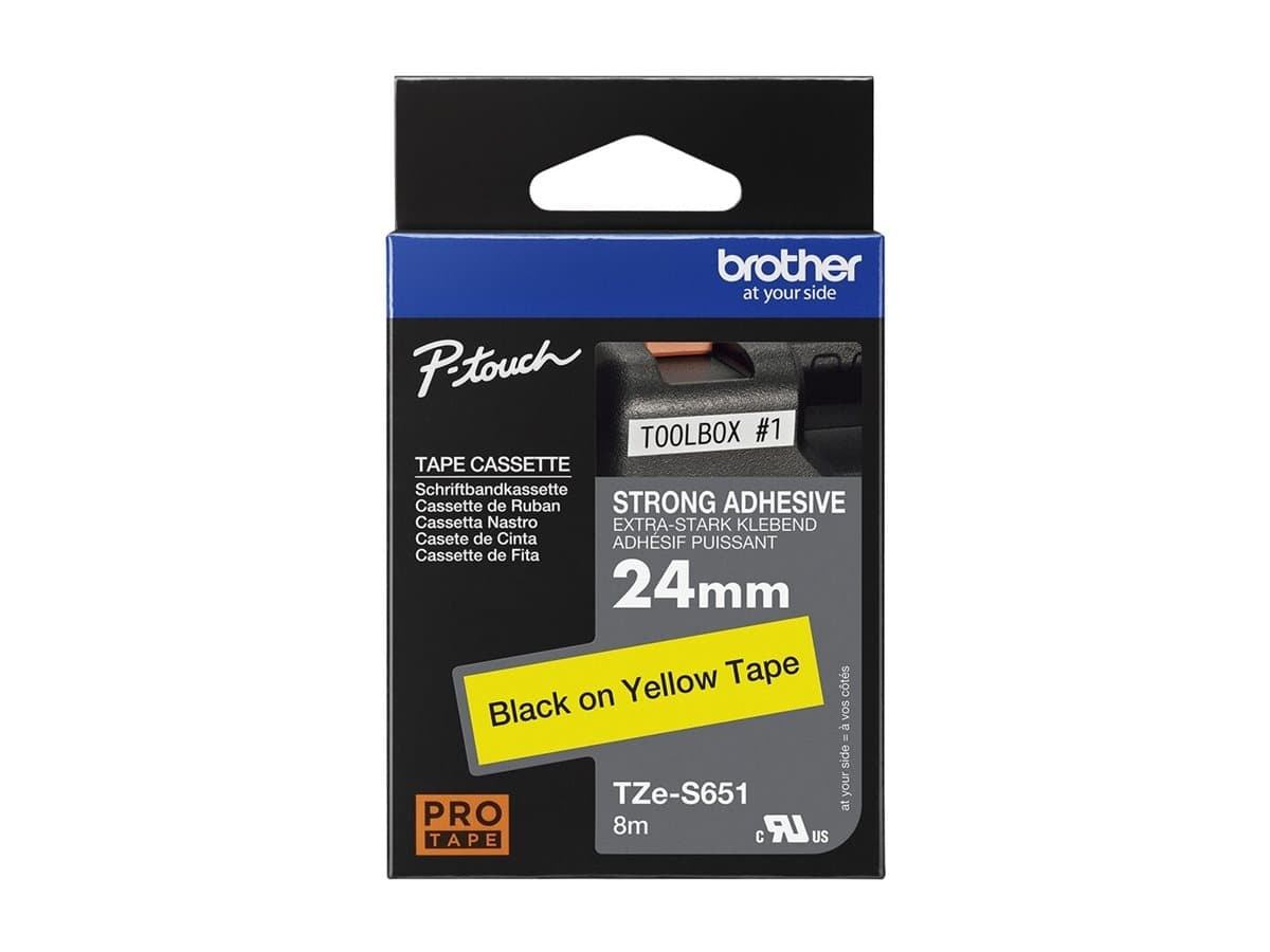 Brother TZe-S651 - laminated tape - 1 cassette(s) - Roll (2.4 cm x 8 m)