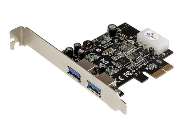 StarTech.com 2 Port PCI Express (PCIe) SuperSpeed USB 3.0 Card Adapter with UASP - LP4 Power - Dual Port USB 3 PCIe Controller (PEXUSB3S25) - USB adapter - PCI Express x1 - USB 3.0 x 2 - Image 7