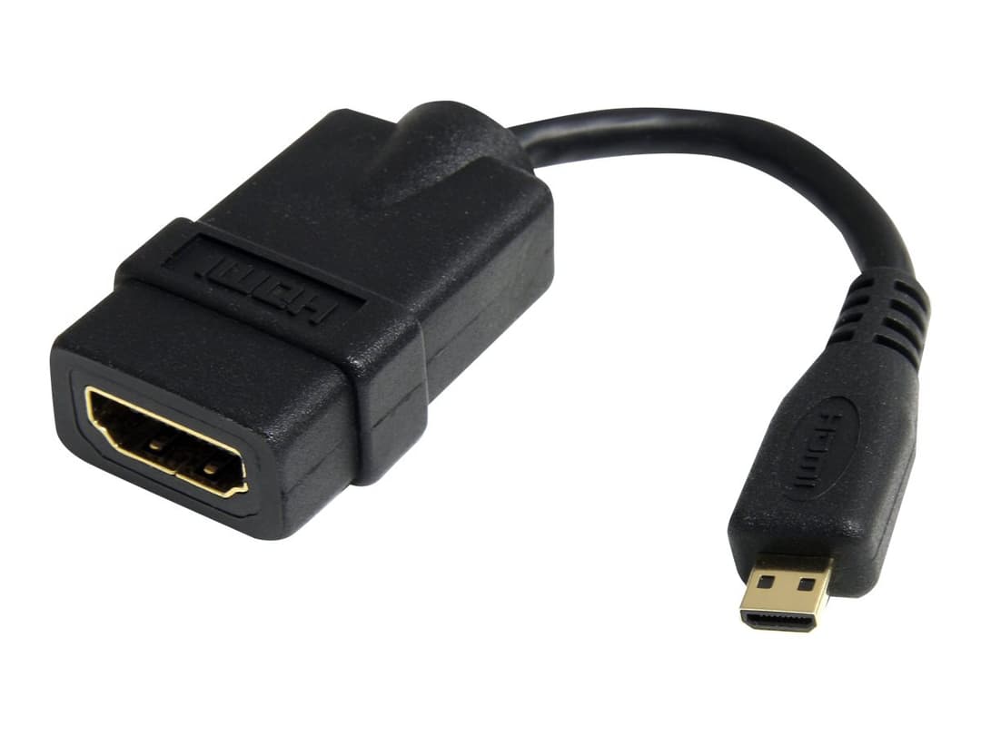 StarTech HDMI to Micro HDMI Adapter Black - Image 1