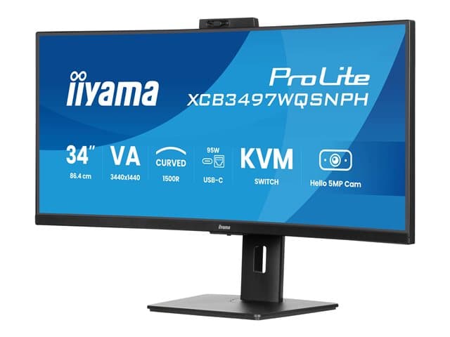IIYAMA ProLite XCB3497WQSNPH-B1 34" Monitor Black - Image 3