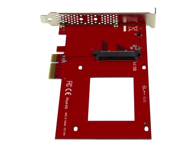 STARTECH U.2 to PCIe Adapter x4 Red - Image 2