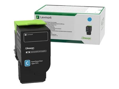 Lexmark - high capacity - cyan - original - toner cartridge - LCCP, LRP - Image 1