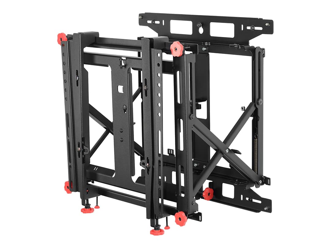 Peerless SmartMount Supreme Full Service Video Wall Mount with Quick Release bracket - for video wall - black - Image 1