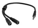 StarTech 3.5mm Headset Splitter Adapter Black thumbnail 4