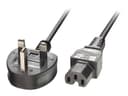 Lindy Power Cable BS 1363A to IEC C15 2m Black thumbnail 1