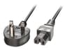Lindy Power Cable BS 1363A to IEC C15 2m Black