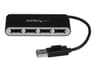 StarTech ST4200MINI2 USB 2.0 Hub 4 Port Black