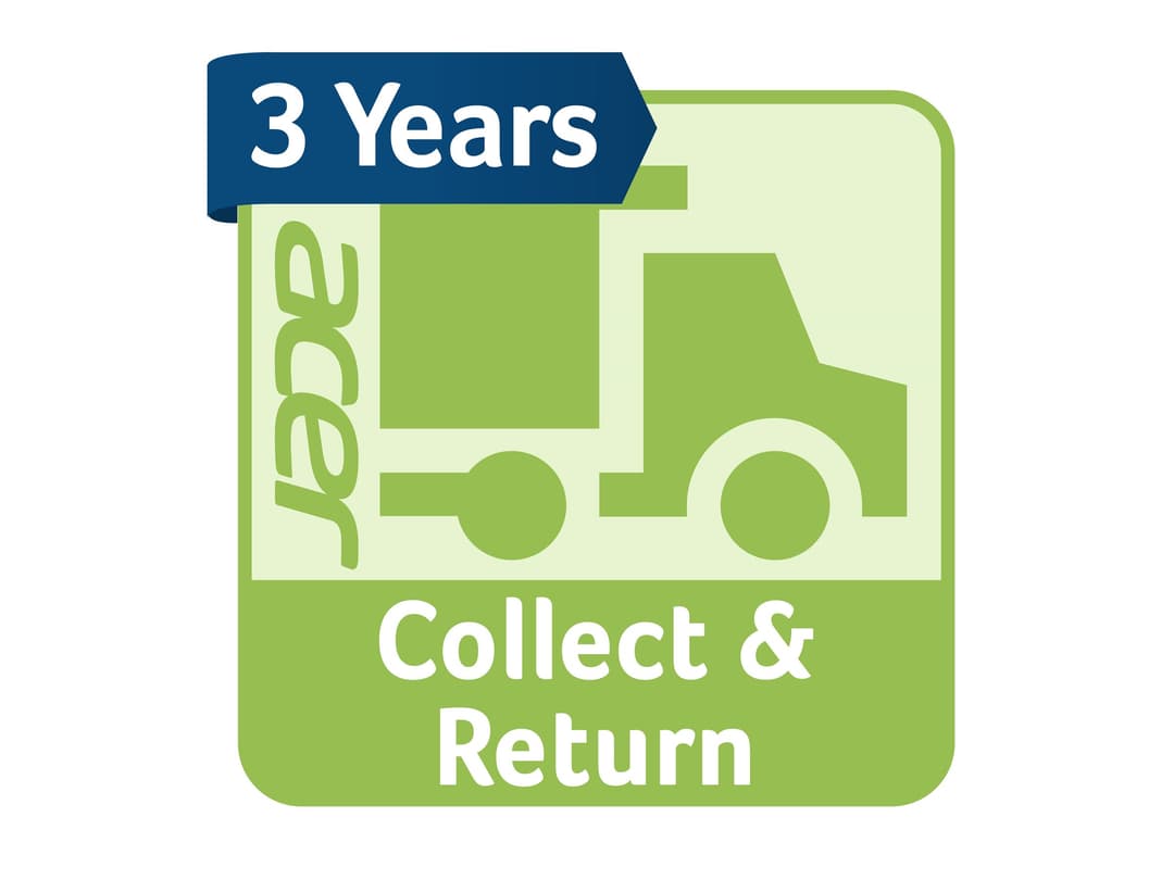 Acer Care Plus Carry-in Virtual Booklet - extended service agreement - 3 years - pick-up and return - Image 1