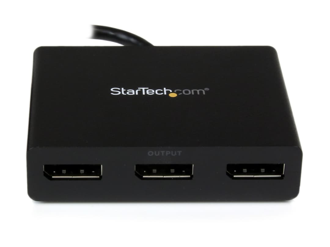 StarTech MSTDP123DP DisplayPort MST Hub Black - Image 1