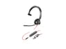 HP Poly Blackwire 3315 - headset - 3.5 mm jack, USB-C
