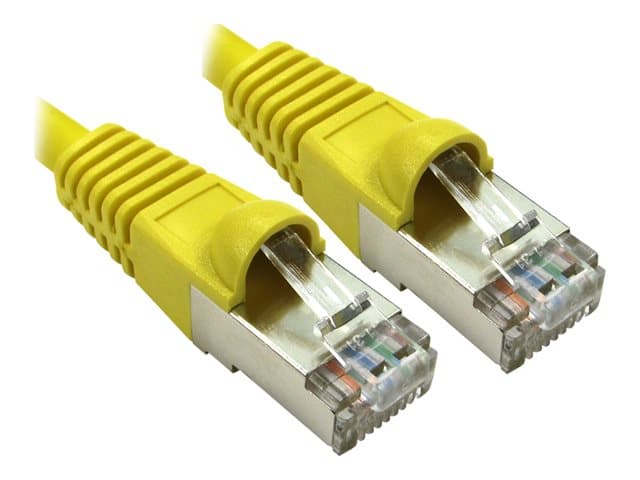 Cables Direct CAT 6a Patch Cable 25cm Yellow - Image 2
