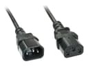 Lindy IEC-Mains Extension Cable 2m Black thumbnail 1
