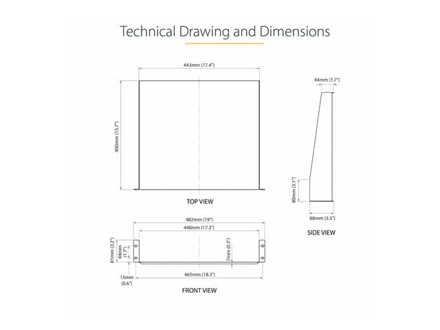 StarTech CABSHELF 2U Rack Shelf - Image 8