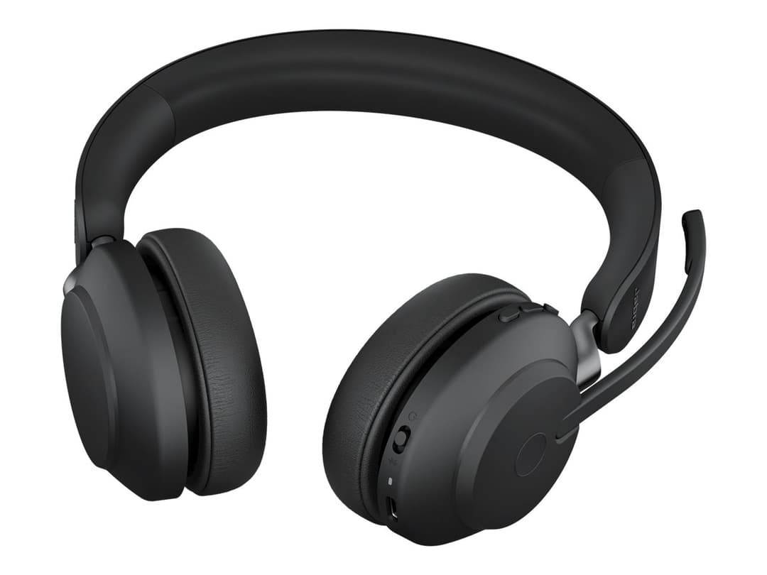 Jabra Evolve2 65 UC Stereo - headset - USB-A - with charging stand - Image 1