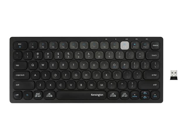 Kensington Multi-Device Dual Wireless Keyboard Black - Image 1